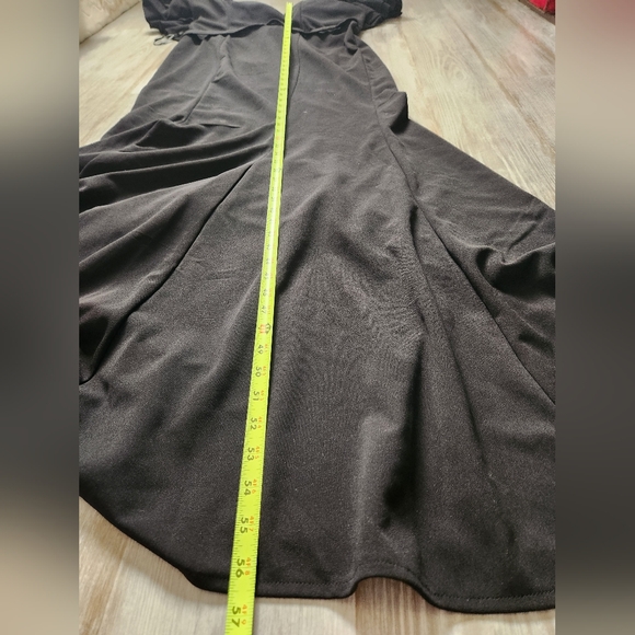 NWT QQ Fashion Black Off-Shoulder Mermaid Gown, Lace-Up Back, Plus Size 1XL - Picture 12 of 14